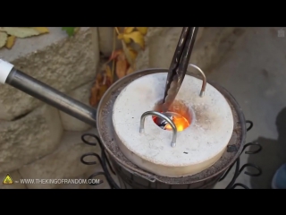 we extract aluminum we melt cans in a mini-smelter