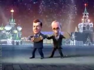 happy new year greetings from putin and medvedev